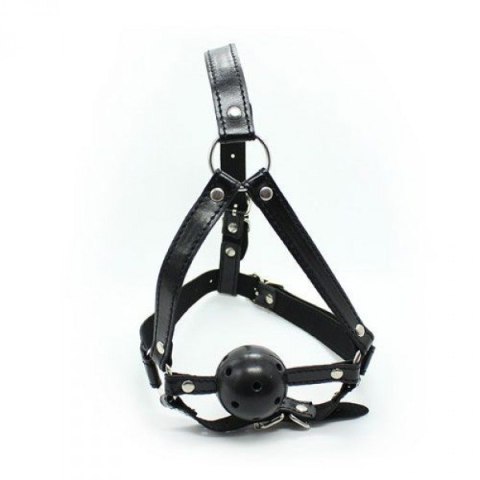 Knebel kulka uprząż na głowę skórzana BDSM bondage Toyz4lovers Knebel kulka uprząż na głowę skórzana BDSM bondage Toyz4lovers