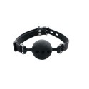 Breathable silicone ball gag with adjustable straps. Fantasy