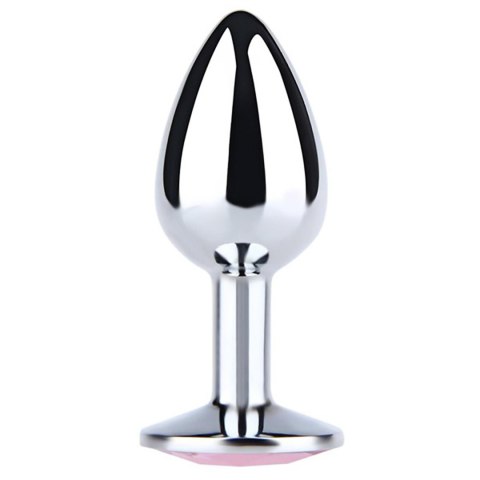 Silver Small Butt Plug with Blue Diamond Fantasy