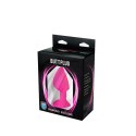 Pink large butt plug with white crystal Fantasy