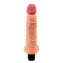 Soft vibrator with testicles 21 cm - The Real Deal Fantasy