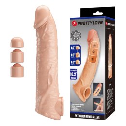 Realistyczna nakładka powiększająca Penis Sleeve 26 cm Pretty Love