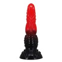 Power Monsters Fire Dragon - 24.5 cm Rippled Monster Silicone Dildo Power