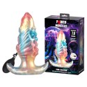 Power Monsters Ebon Leviathan - 18 cm Rippled Monster Silicone Dildo Power