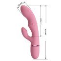 Pretty Love Zach Four-Sided Thumping Rabbit Vibrator - Pink Pretty Love