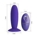 PRETTY LOVE - Remotr control vibrating plug - Youth, Wireless remote control 12 vibration functions Suction base Pretty Love