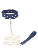 Silicone Collar and Leash Blue Taboom