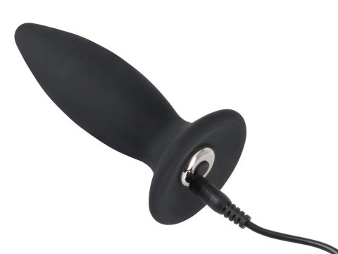 Korek analny silikonowy z wibracjami 7trybów 11cm Black Velvets Korek analny silikonowy z wibracjami 7trybów 11cm Black Velvets