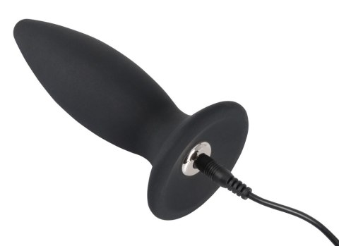 Korek analny silikonowy z wibracjami 7trybów 12cm Black Velvets Korek analny silikonowy z wibracjami 7trybów 12cm Black Velvets