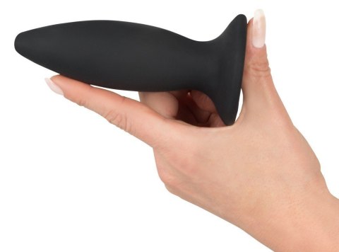 Korek analny silikonowy z wibracjami 7trybów 12cm Black Velvets Korek analny silikonowy z wibracjami 7trybów 12cm Black Velvets