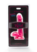 Realistyczny penis z jądrami dildo przyssawka 15cm