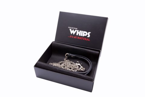 Smycz 120cm łańcuszek naturalna skóra bondage BDSM Whips Whips Collections Smycz 120cm łańcuszek naturalna skóra bondage BDSM Whips Whips Collections