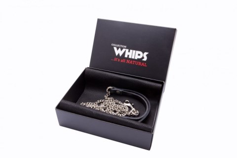 Smycz 120cm łańcuszek naturalna skóra bondage BDSM Whips Whips Collections Smycz 120cm łańcuszek naturalna skóra bondage BDSM Whips Whips Collections