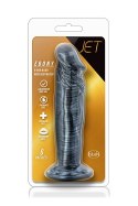 JET EBONY 6INCH DILDO EBONY METALLIC Blush