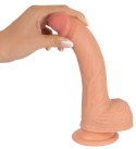 Realistyczny elastyczny penis dildo z jądrami 21cm Realistixxx