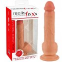 Realistyczny elastyczny penis dildo z jądrami 21cm Realistixxx