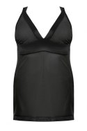 Samara black chemise XXL+ ( czarna halka ) Anais