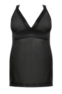 Samara black chemise XXL+ ( czarna halka ) Anais