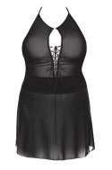 Stefi black chemise XXL+ ( czarna halka ) Anais