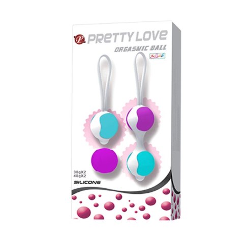 Kulki gejszy waginalne zestaw 2 kegla orgazmowe Pretty Love Kulki gejszy waginalne zestaw 2 kegla orgazmowe Pretty Love