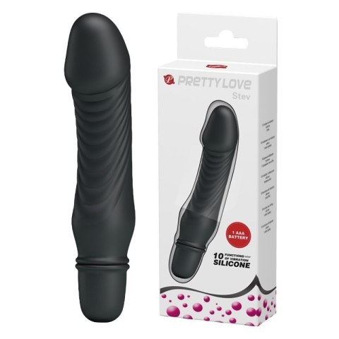 Realistyczny podręczny wibrator klasyczny 10tryb 13cm czarny Pretty Love Realistyczny podręczny wibrator klasyczny 10tryb 13cm czarny Pretty Love