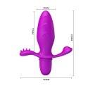 Wibrator analny - plug wibrujący silikon fiolet 13 cm Pretty Love