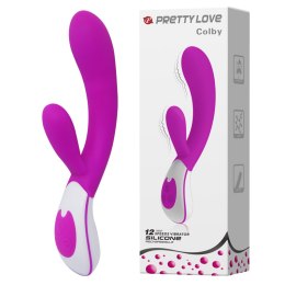 Wibrator do punktu G i łechtaczki masażer 21cm 12 trybów USB Pretty Love