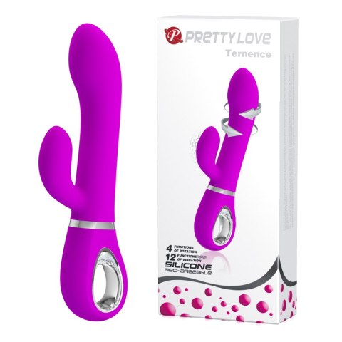 Wibrator do punktu G łechtaczki waginy rotacje 19cm USB Pretty Love