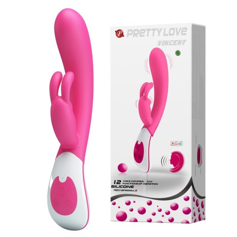 Wibrator stymulator królik kontrola głosem 21cm 12 trybów USB Pretty Love