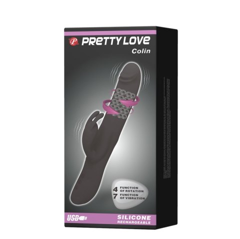 Wielofunkcyjny wibrator obroty masażer 25cm 7tryb Pretty Love Wielofunkcyjny wibrator obroty masażer 25cm 7tryb Pretty Love