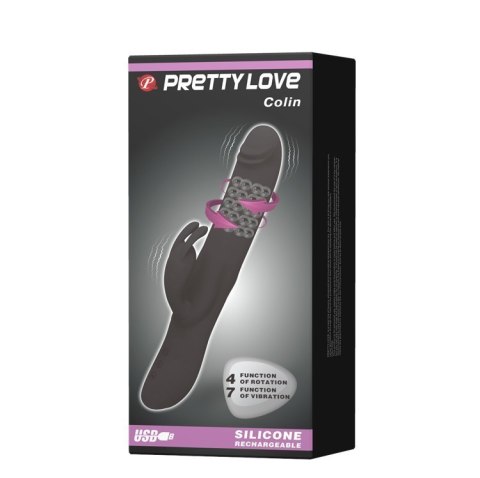 Wielofunkcyjny wibrator obroty masażer 25cm 7tryb Pretty Love Wielofunkcyjny wibrator obroty masażer 25cm 7tryb Pretty Love