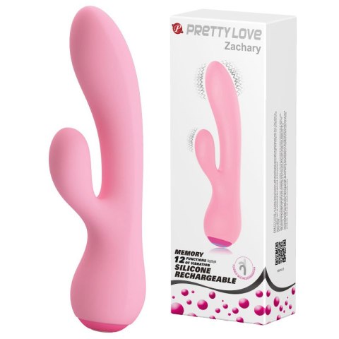 Wibrator królik stymulacja łechtaczki pamięć 17cm 12 trybów USB Pretty Love