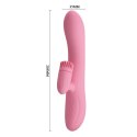 Wibrator obrotowy masażer łechtaczki królik 20cm USB Pretty Love