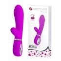 Wibrator punkt G łechtaczka wagina królik 20cm USB 7 trybów fioletowy Pretty Love