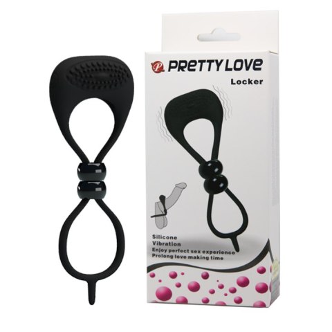 Zacisk na penisa i jądra erekcyjny pętla wibracje Pretty Love Zacisk na penisa i jądra erekcyjny pętla wibracje Pretty Love