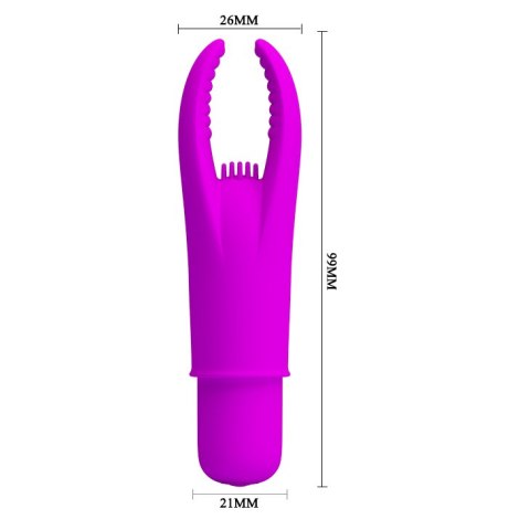 Zestaw wibrator 4 nakładki masażer stymulator USB Pretty Love Zestaw wibrator 4 nakładki masażer stymulator USB Pretty Love