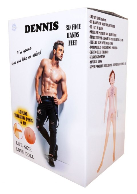 Lalka męska 3D penis anus wibracje Boss Series LaLa Lalka męska 3D penis anus wibracje Boss Series LaLa