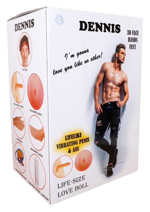 Lalka męska 3D penis anus wibracje Boss Series LaLa Lalka męska 3D penis anus wibracje Boss Series LaLa