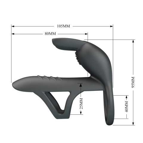 VIBRATING PENIS SLEEVE MATTY, 7 vibration functions Memory function Pretty Love