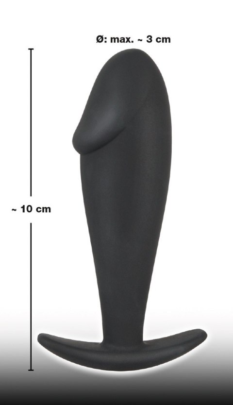 Ergonomiczny korek analny mini penis 10cm Black Velvets Ergonomiczny korek analny mini penis 10cm Black Velvets