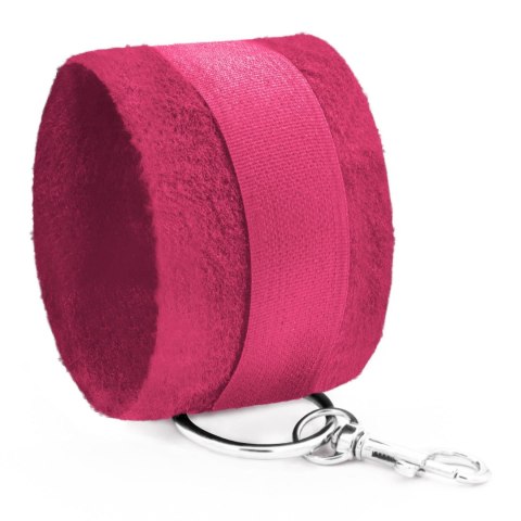TOUGH LOVE VELCRO HANDCUFFS WITH EXTRA 40CM CHAIN CRUSHIOUS PINK Crushious