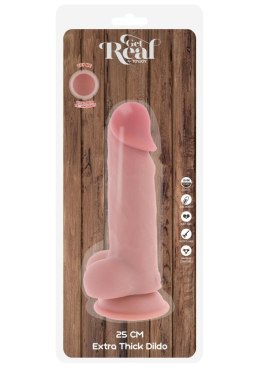 Deluxe Dual Density Thick Dildo TPE 25 cm TOYJOY