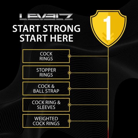 Liquid Silicone Triple Weighted Ball Cockring - Black Levelz by Shots
