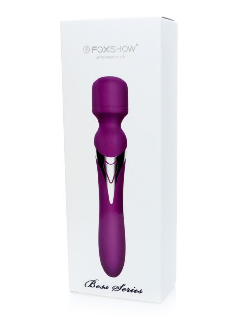 Masażer łechtaczki wibrator 2 końcówki 7trybów 22cm Boss Series Fox Masażer łechtaczki wibrator 2 końcówki 7trybów 22cm Boss Series Fox