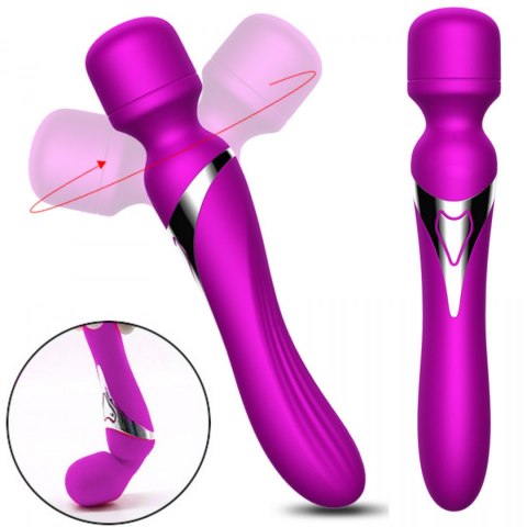 Masażer łechtaczki wibrator 2 końcówki 7trybów 22cm Boss Series Fox Masażer łechtaczki wibrator 2 końcówki 7trybów 22cm Boss Series Fox