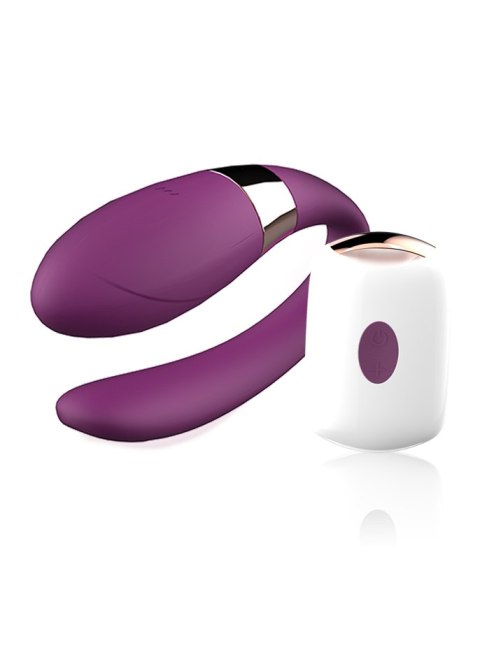 Wibrator dla par masażer łechtaczki punkt G pilot USB fioletowy Boss Series Smart Wibrator dla par masażer łechtaczki punkt G pilot USB fioletowy Boss Series Smart