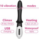 Wibrator grzejący punkt G prostata 19cm USB 10 trybów Boss Series Fox