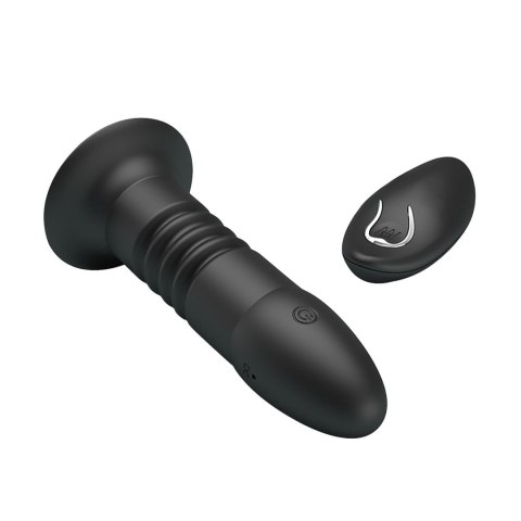 MR PLAY - VIBRATING ANAL PLUG 4 vibrations 4 thrusting Remote Control Mr. Play