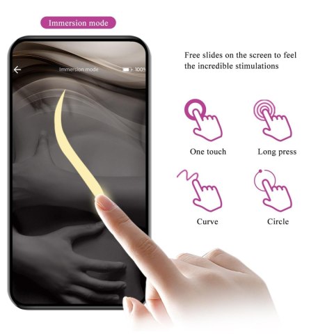 PRETTY LOVE - August, Mobile APP Long-distance Control 12 vibration functions, ABS Silicone, USB rechargeable Pretty Love