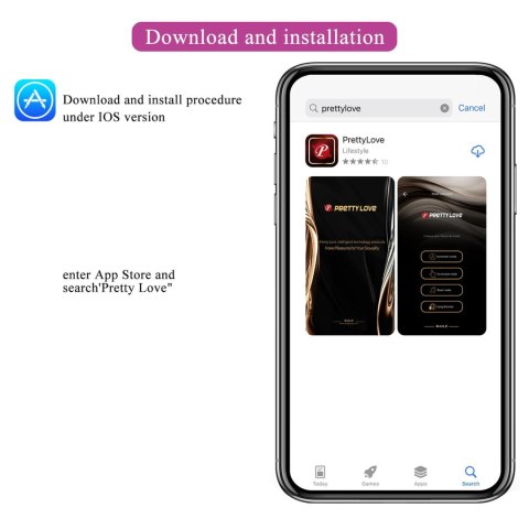 PRETTY LOVE - Catalina, 12 vibration functions Mobile APP Long-distance Control Pretty Love